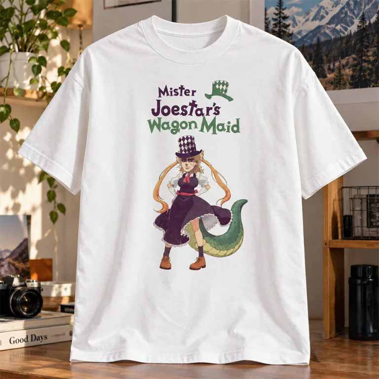 Mister Joestar’s Wagon Maid Merch Robert E O Speedwagon T-Shirt Gift For Friends 1 - Unicasport Mister Joestar’s Wagon Maid Merch Robert E O Speedwagon T-Shirt Gift For Friends