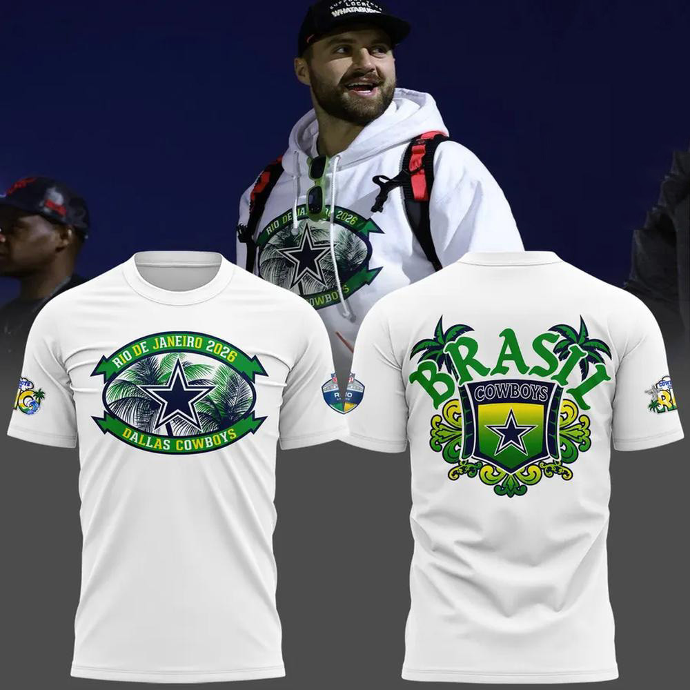 Dallas Cowboys Merch NFL Rio De Janeiro Brazil Game Shirt Sport Apparel Cowboys Fans Gifts 1 - Unicasport Dallas Cowboys Merch NFL Rio De Janeiro Brazil Game Shirt Sport Apparel Cowboys Fans Gifts