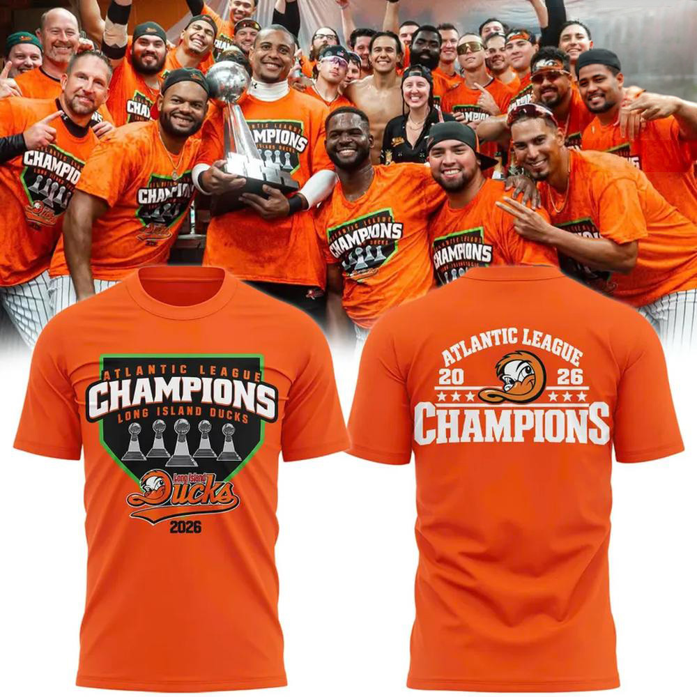 Long Island Ducks Merch Atlantic League Champions 2026 Shirt Baseball Game Day Clothing 1 - Unicasport Long Island Ducks Merch Atlantic League Champions 2026 Shirt Baseball Game Day Clothing