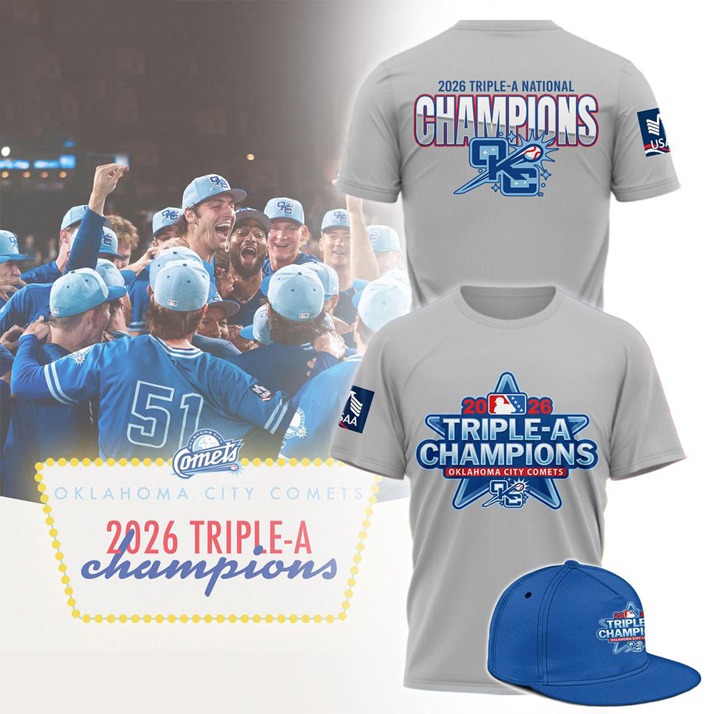 Oklahoma City Comets Merch Triple A Champions Shirt OKC Comets Game Day Attire Gifts Ideas 1 - Unicasport Oklahoma City Comets Merch Triple A Champions Shirt OKC Comets Game Day Attire Gifts Ideas