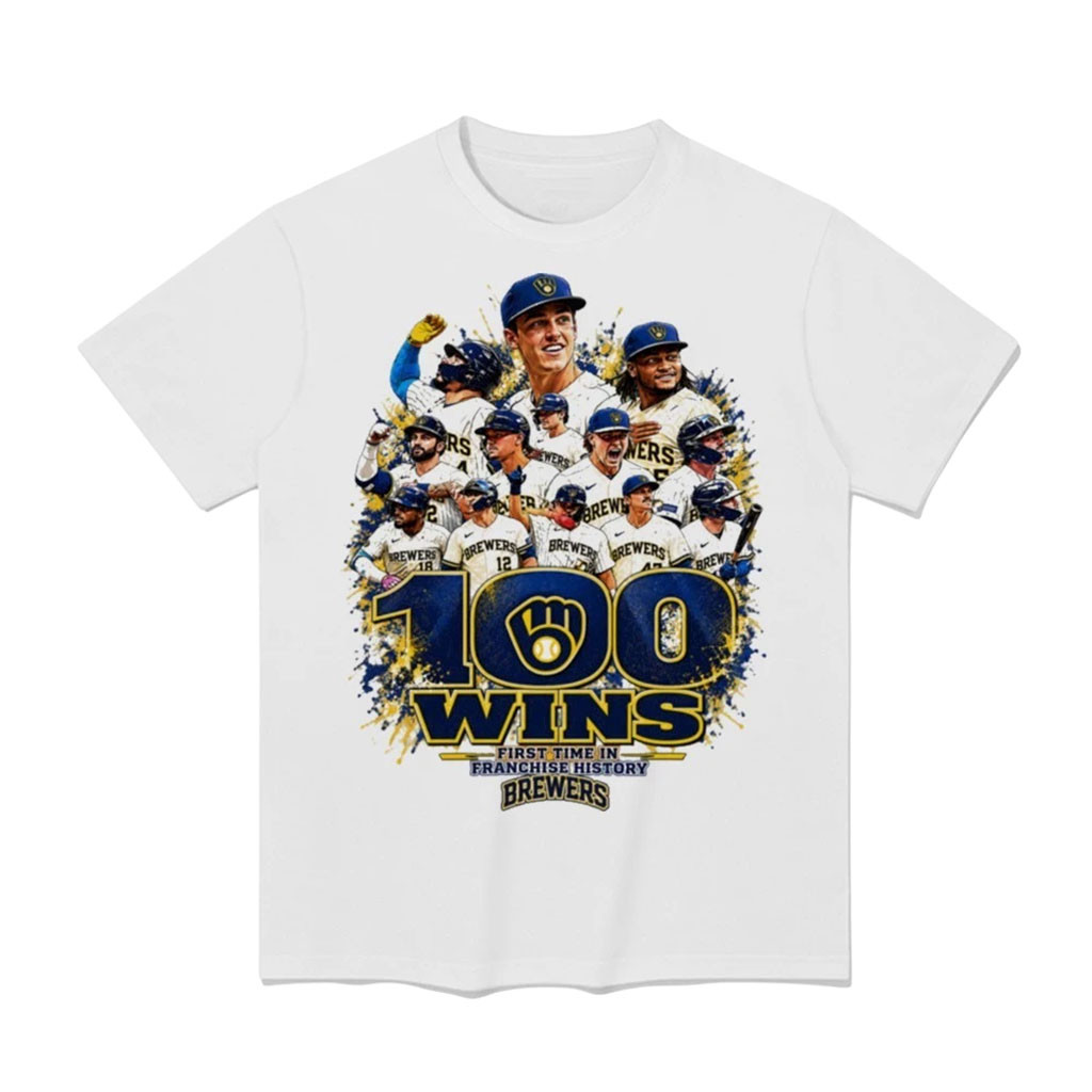 Brewers 100 Wins Brew-Lieve It Baseball T-Shirt Milwaukee Brewers Merch Baseball Fans Gifts 1 - Unicasport Brewers 100 Wins Brew-Lieve It Baseball T-Shirt Milwaukee Brewers Merch Baseball Fans Gifts