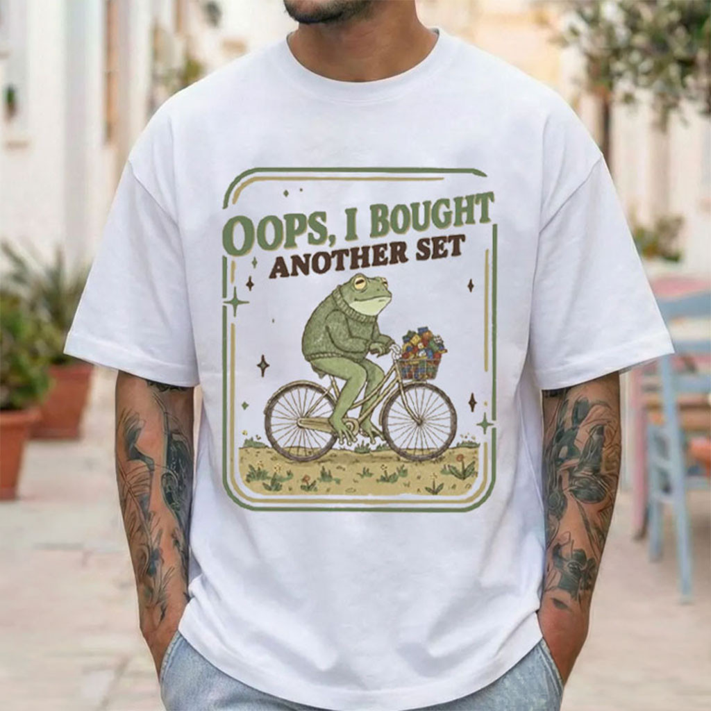 Frog Oops I Bought Another Set Brick Shirt Funny Building Block T-Shirt Gift For Friends 1 - Unicasport Frog Oops I Bought Another Set Brick Shirt Funny Building Block T-Shirt Gift For Friends