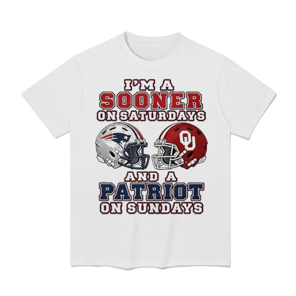 I’m A Sooner On Saturdays And A Patriot On Sundays Oklahoma T-Shirt NE Patriots x Sooners Merch 1 - Unicasport I’m A Sooner On Saturdays And A Patriot On Sundays Oklahoma T-Shirt NE Patriots x Sooners Merch