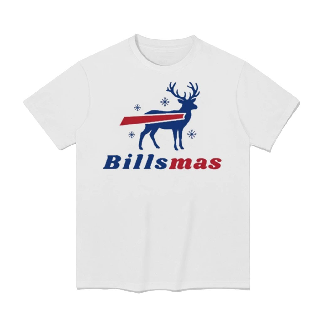 Merry Billsmas Reindeer Buffalo Bills Holiday Game Day Snowflake 2026 T-Shirt Bills Merch 1 - Unicasport Merry Billsmas Reindeer Buffalo Bills Holiday Game Day Snowflake 2026 T-Shirt Bills Merch