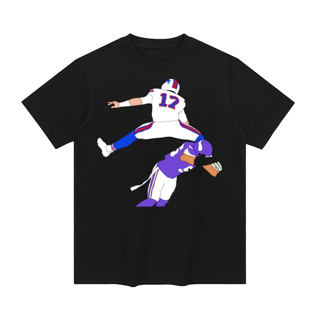 Allen Number 17 Hurdle Football Art T-Shirt Buffalo Bills Merch Gifts For Football Fan 1 - Unicasport Allen Number 17 Hurdle Football Art T-Shirt Buffalo Bills Merch Gifts For Football Fan