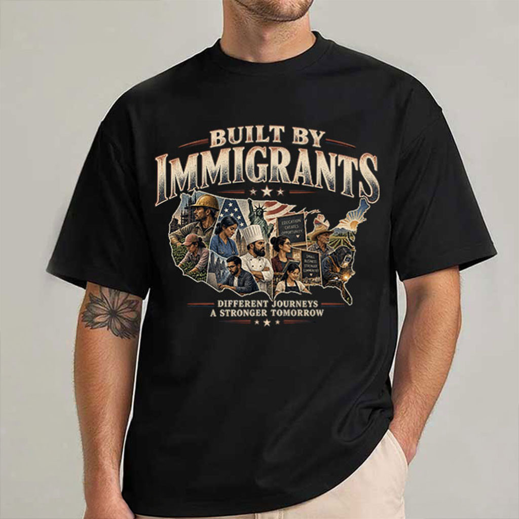 Built By Immigrants Different Journeys Stronger Tomorrow Shirt Unity Community Shirt For Supporter 1 - Unicasport Built By Immigrants Different Journeys Stronger Tomorrow Shirt Unity Community Shirt For Supporter