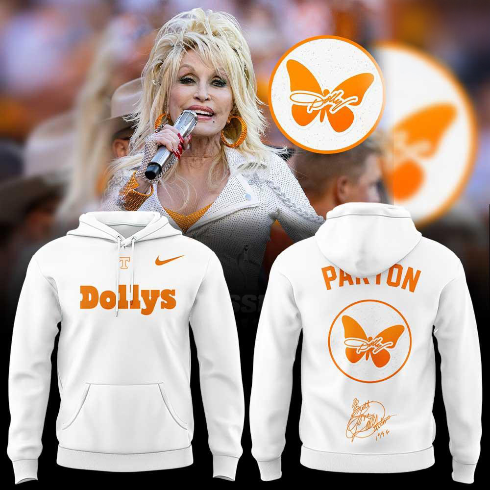 Tennessee Volunteers X Dolly Parton Merch Tribute Grey Hoodie RIP Dolly Parton Clothes