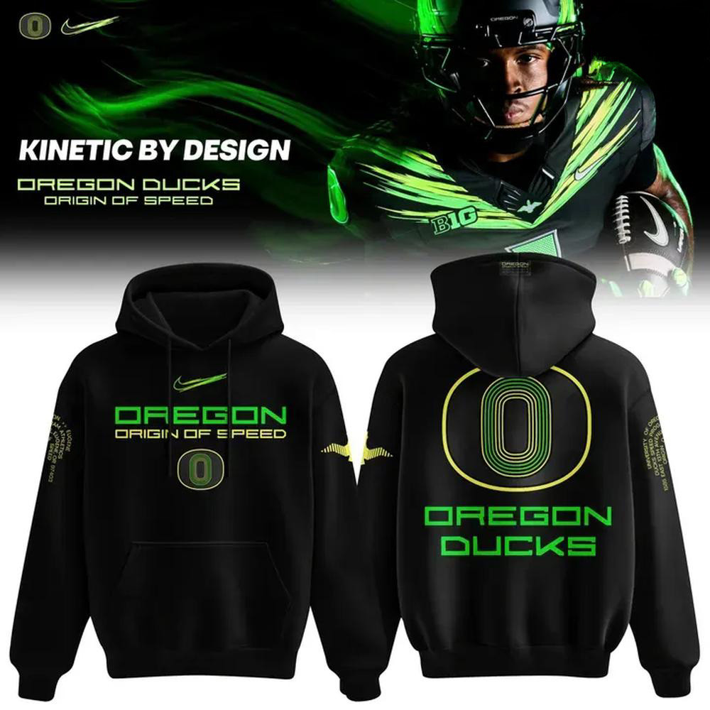 Oregon Ducks X Origin Of Speed Merch Hoodie Oregon Ducks Football Apparel Gifts Ideas