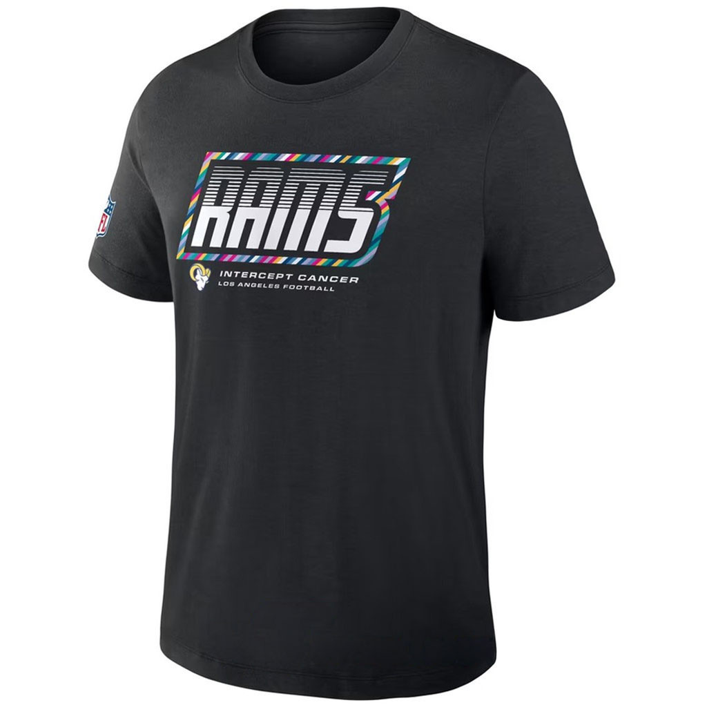 NFL Los Angeles Rams 2026 Crucial Catch Graphic Black Shirt LA Rams Merch Football Fan Gifts 1 - Unicasport NFL Los Angeles Rams 2026 Crucial Catch Graphic Black Shirt LA Rams Merch Football Fan Gifts