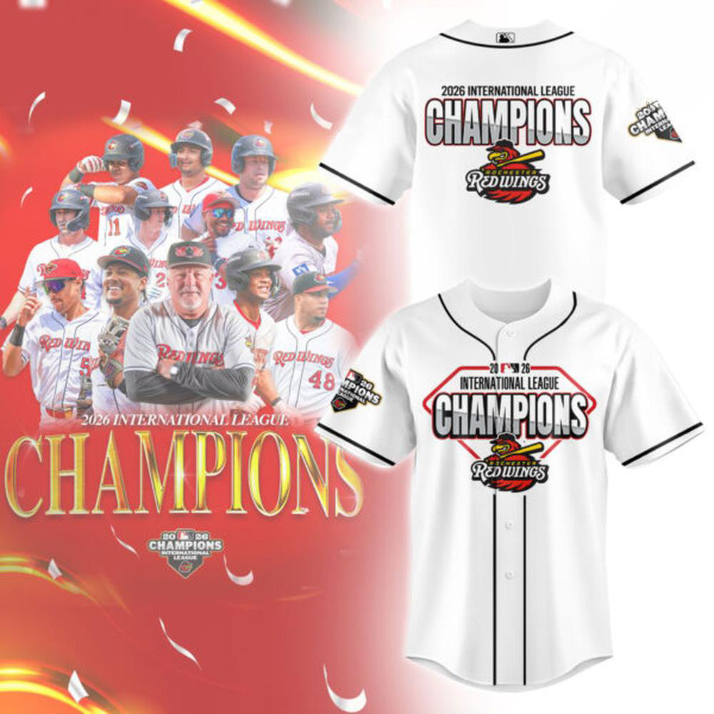 Rochester Red Wings Merch International League Champions Baseball Jersey Sport Lovers Gifts