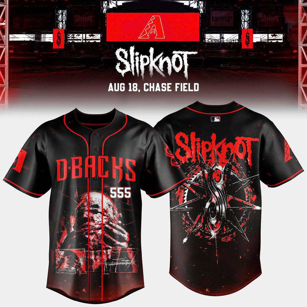 Slipknot Merch X Arizona Diamondbacks Stadium Tour Baseball Jersey Slipknot Concert Apparel