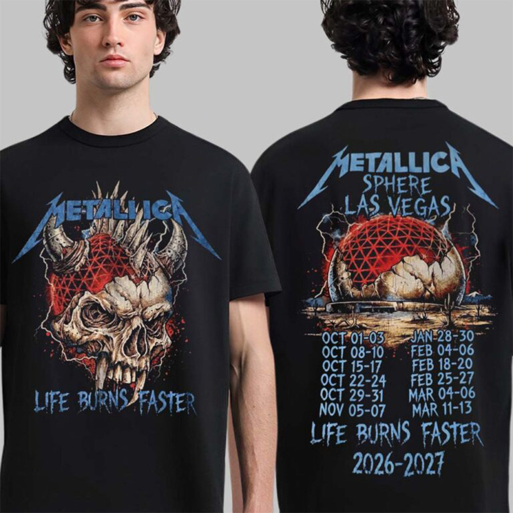 Metallica Merch Life Burns Faster Demon Skull Shirt Metallica Concert Attire Gifts Ideas 1 - Unicasport Metallica Merch Life Burns Faster Demon Skull Shirt Metallica Concert Attire Gifts Ideas