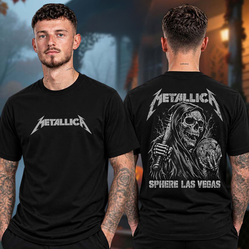 Metallica Merch Life Burns Faster Grim Reaper Holding The Sphere Shirt Metal Concert Apparel 1 - Unicasport Metallica Merch Life Burns Faster Grim Reaper Holding The Sphere Shirt Metal Concert Apparel