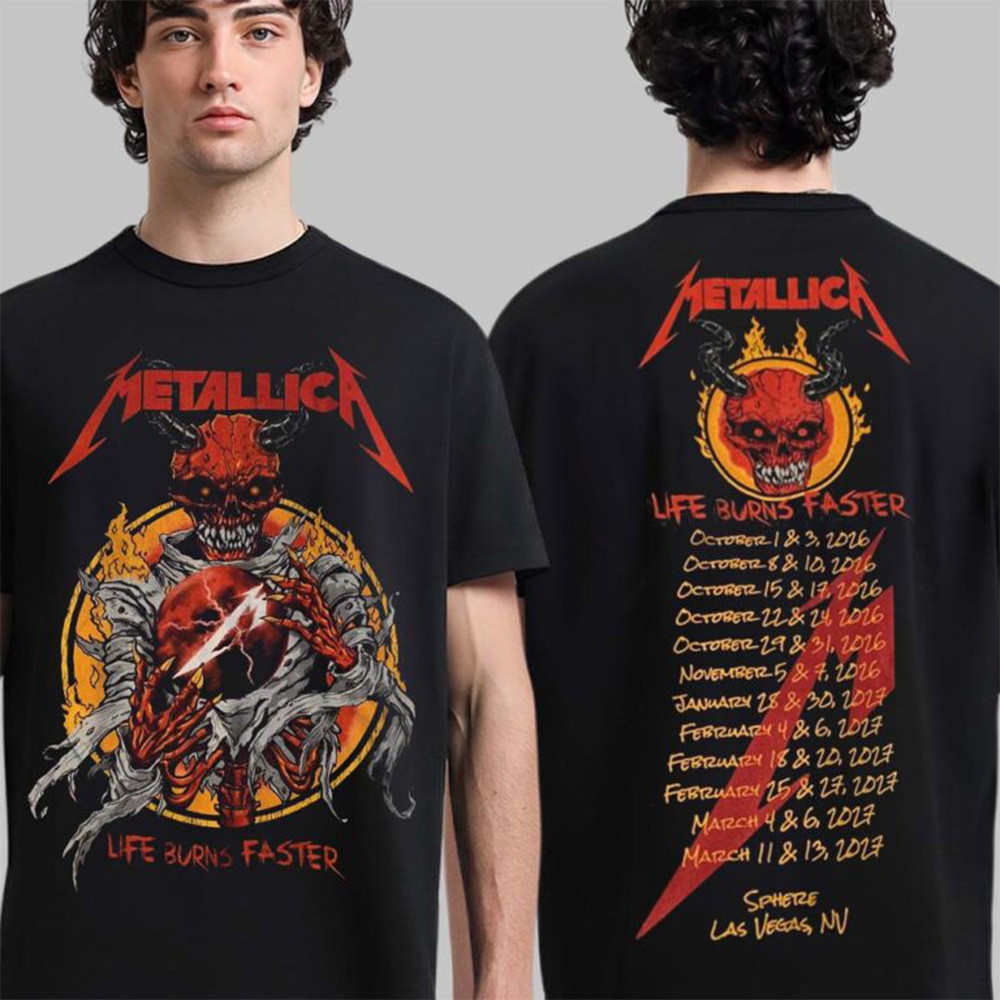 Metallica Merch Life Burns Faster Red Demon Skeleton Shirt Metal Concert Apparel Gifts Ideas 1 - Unicasport Metallica Merch Life Burns Faster Red Demon Skeleton Shirt Metal Concert Apparel Gifts Ideas