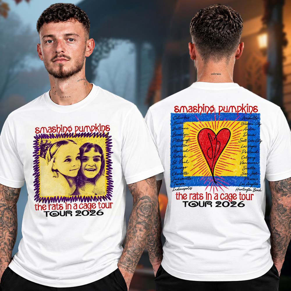 The Smashing Pumpkins Merch The Rats In A Cage Tour Retro Portrait Shirt Gifts For Him