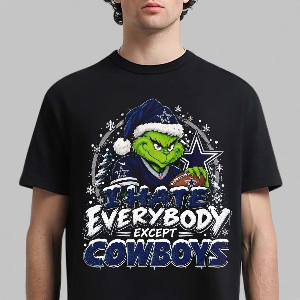 Dallas Cowboys Merch X Grinch I Hate Everybody Except Browns Shirt Cowboys Fans Gifts 1 - Unicasport Dallas Cowboys Merch X Grinch I Hate Everybody Except Browns Shirt Cowboys Fans Gifts