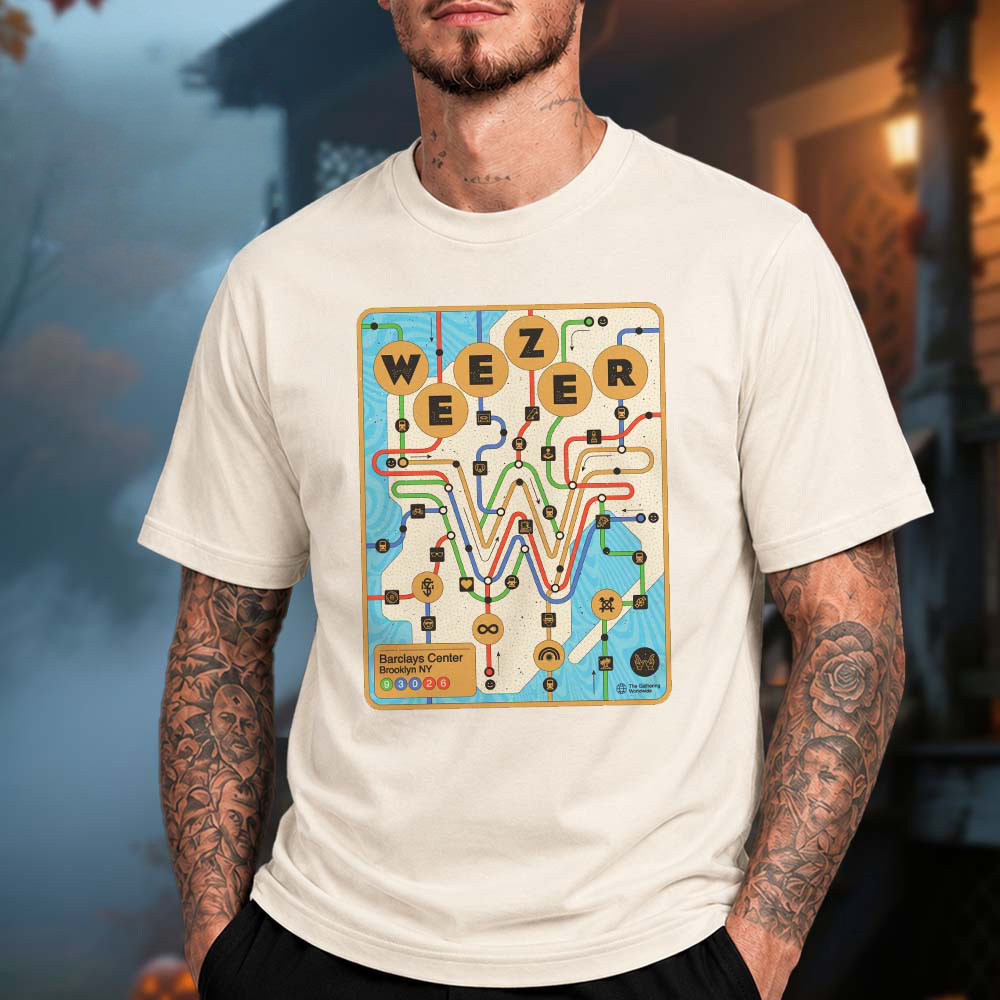 Weezer Merch Brooklyn NY Event Poster Graphic Shirt Rock Concert Attire Weezer Fans Gifts 1 - Unicasport Weezer Merch Brooklyn NY Event Poster Graphic Shirt Rock Concert Attire Weezer Fans Gifts
