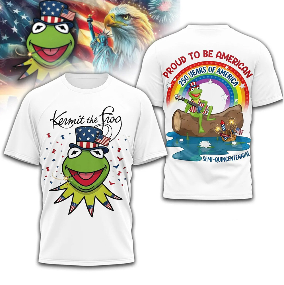 Fourth Of July Kermit The Frog Patriotic American Flag Shirt Funny Patriotic Shirts Gifts For Dad 1 - Unicasport Fourth Of July Kermit The Frog Patriotic American Flag Shirt Funny Patriotic Shirts Gifts For Dad