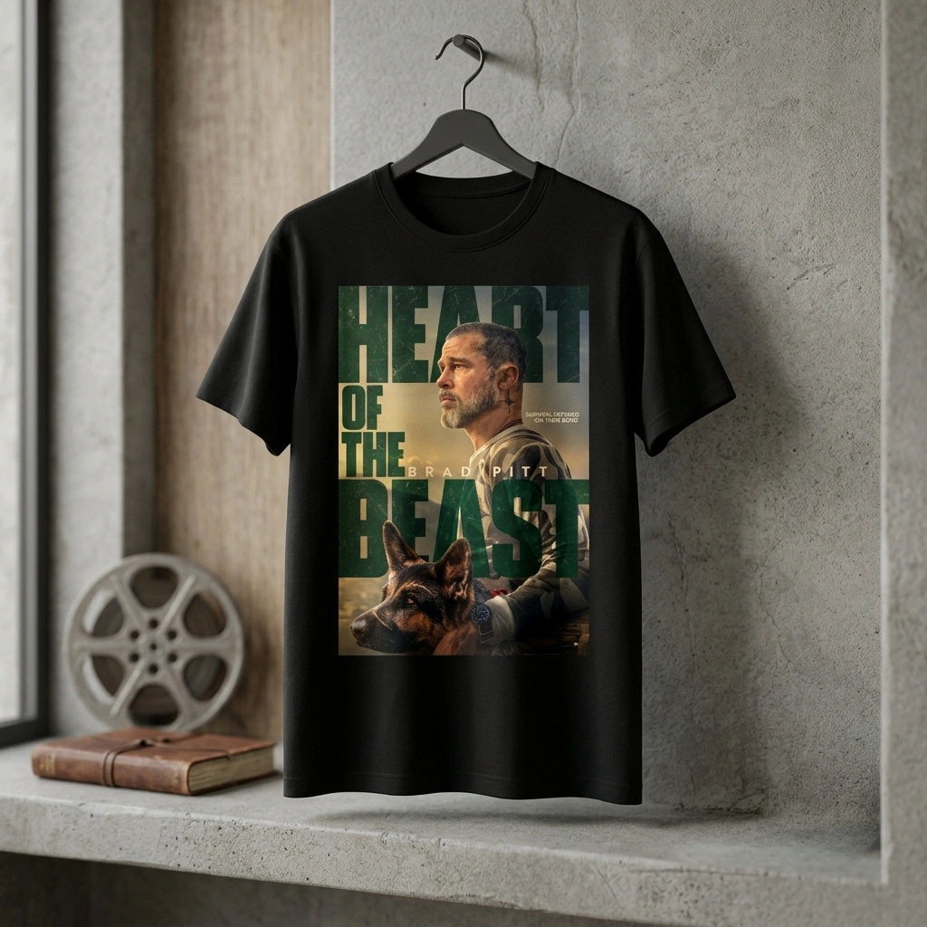 Heart Of The Beast Brad Pitt German Shepherd Survival T-Shirt Heart Of The Beast Merch Fan Gift 1 - Unicasport Heart Of The Beast Brad Pitt German Shepherd Survival T-Shirt Heart Of The Beast Merch Fan Gift