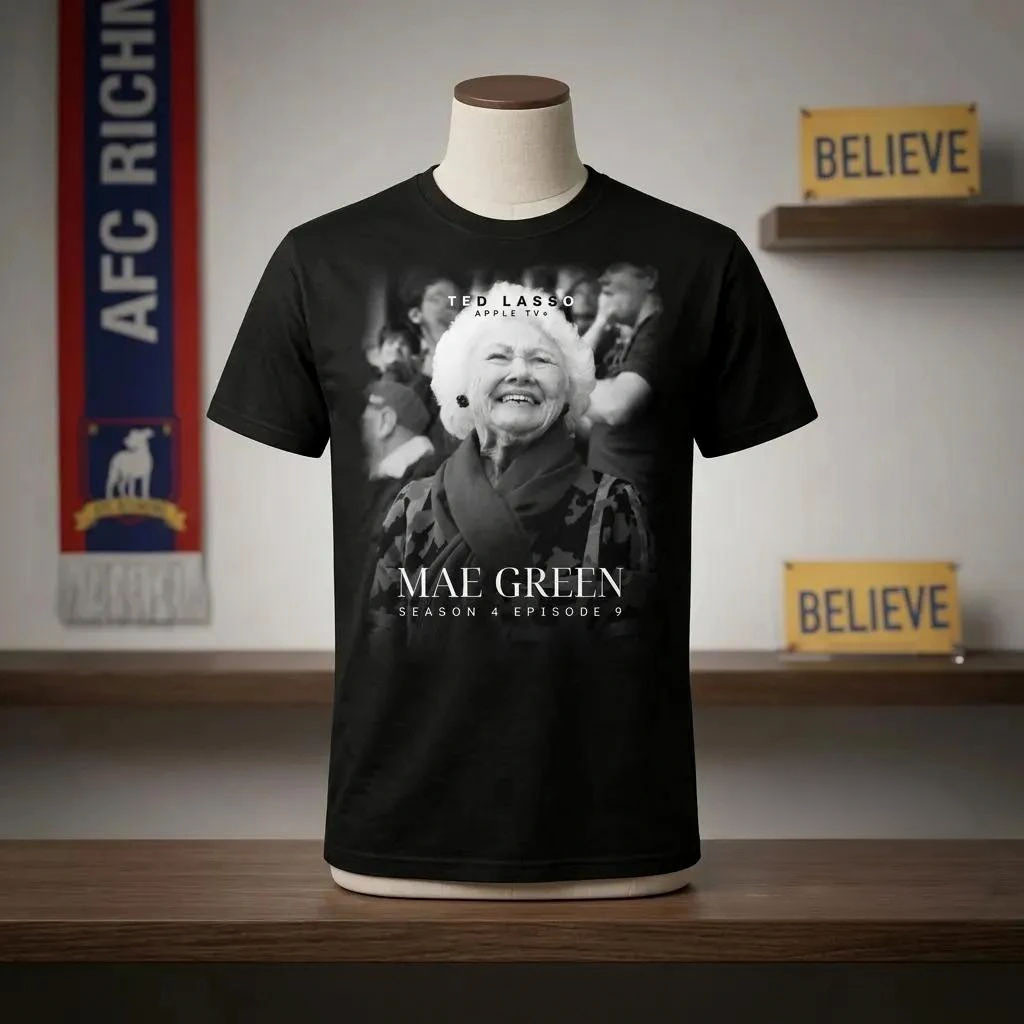 Ted Lasso Mae Green The Crown And Anchor Pub Tribute T-Shirt RIP Mae Green Merch 1 - Unicasport Ted Lasso Mae Green The Crown And Anchor Pub Tribute T-Shirt RIP Mae Green Merch