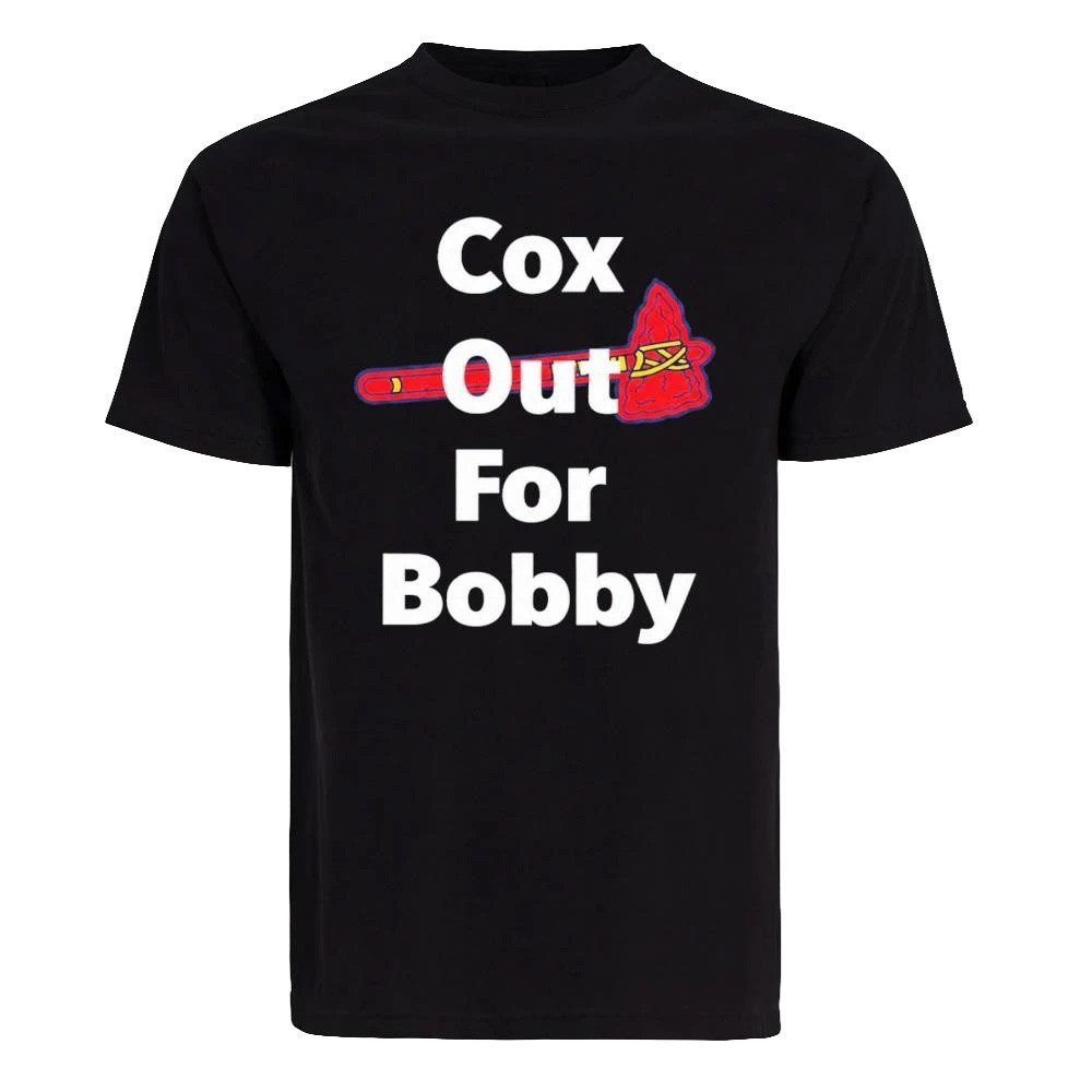 Braves Cox Out For Bobby Shirt Atlanta Braves Merch Gifts For Baseball Fans