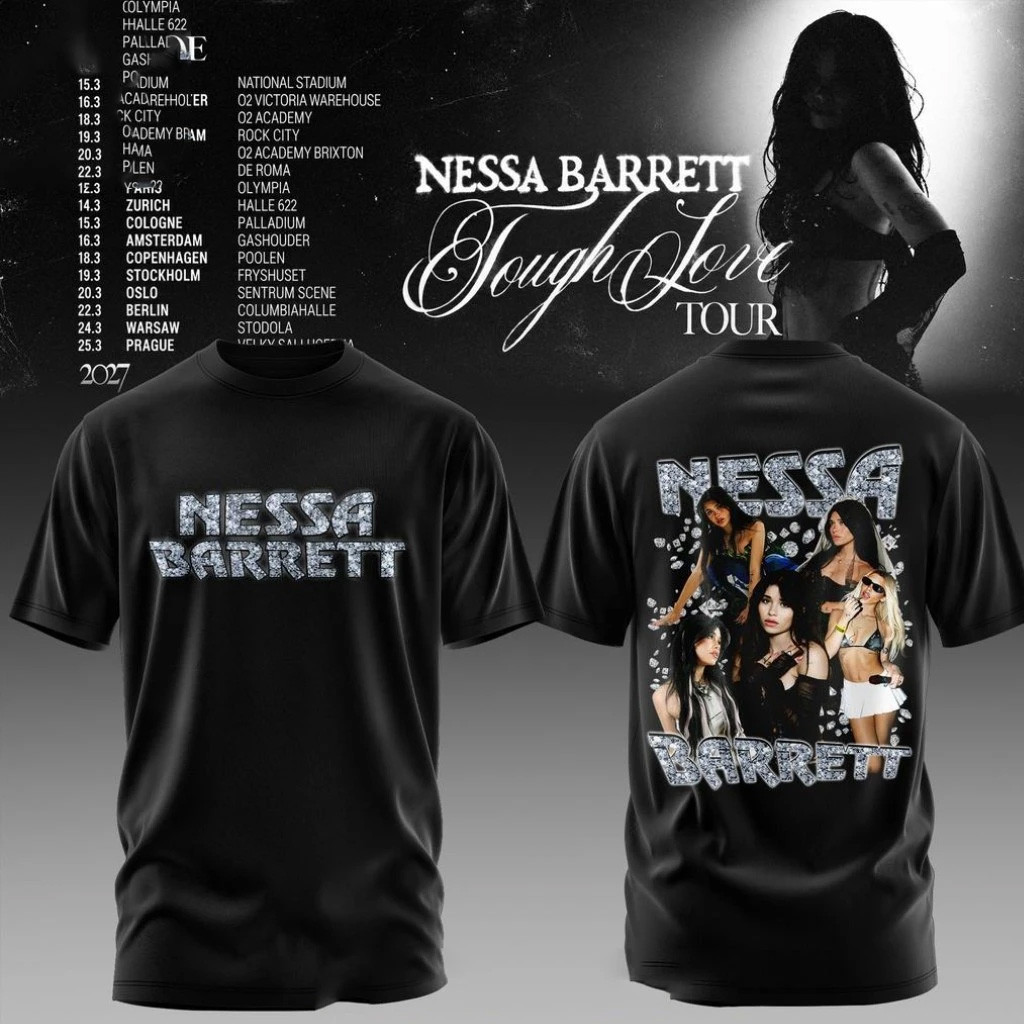 Nessa Barrett Tough Love Tour 2027 T-Shirt Nessa Barrett Merch Gifts For Music Fans 1 - Unicasport Nessa Barrett Tough Love Tour 2027 T-Shirt Nessa Barrett Merch Gifts For Music Fans