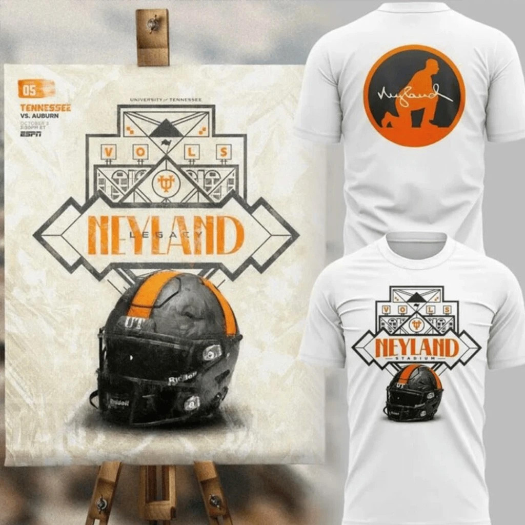 Tennessee Volunteers vs Auburn 2026 Neyland Legacy Smokey Grey Helmet T-Shirt Volunteers Merch 1 - Unicasport Tennessee Volunteers vs Auburn 2026 Neyland Legacy Smokey Grey Helmet T-Shirt Volunteers Merch