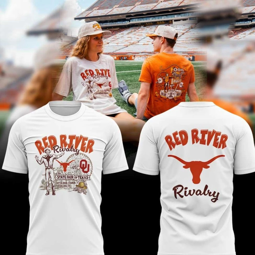 Texas Longhorns vs Oklahoma Sooners Red River Rivalry T-Shirt Longhorns x Sooners Merch 1 - Unicasport Texas Longhorns vs Oklahoma Sooners Red River Rivalry T-Shirt Longhorns x Sooners Merch