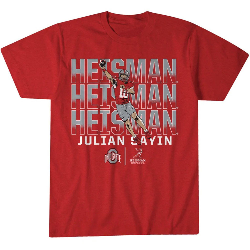 Ohio State Buckeyes Julian Sayin Heisman Hopeful Name Pose T-Shirt Buckeyes Merch Football Gift