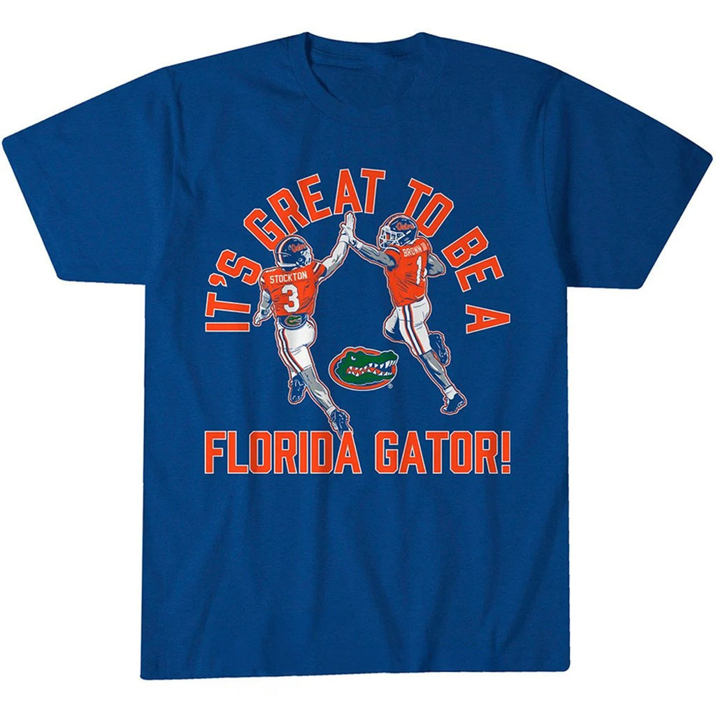 Florida Gators Merch Vernell Brown III And Bailey Stockton High Five Shirt Football Fan Gifts 1 - Unicasport Florida Gators Merch Vernell Brown III And Bailey Stockton High Five Shirt Football Fan Gifts