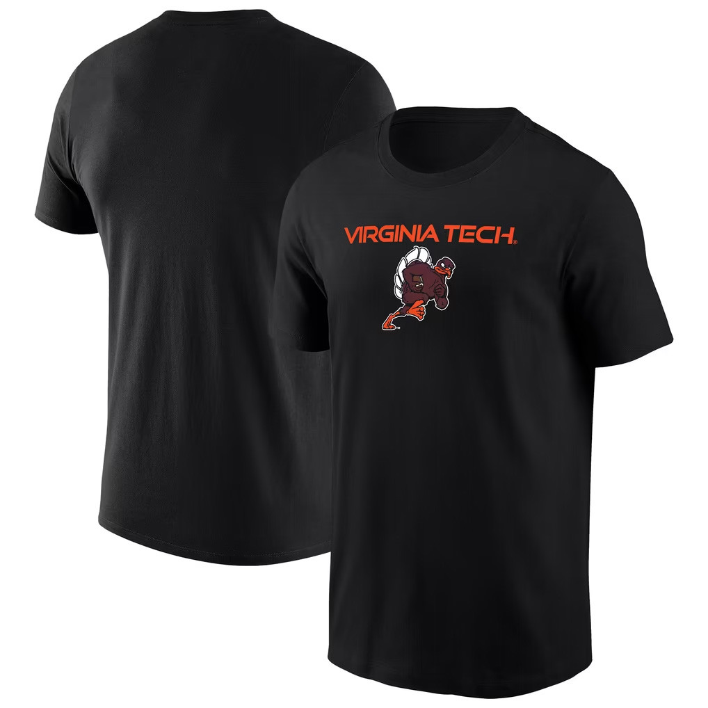 Virginia Tech Merch 2026 Black Virginia Tech Hokies Rushing Hokie T-Shirt Mascot Tee Men's 1 - Unicasport Virginia Tech Merch 2026 Black Virginia Tech Hokies Rushing Hokie T-Shirt Mascot Tee Men's