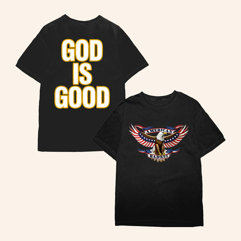 Kid Rock Merch Eagle God Is Good Black Shirt American Badass Shirt Kid Rock Fans Gifts 1 - Unicasport Kid Rock Merch Eagle God Is Good Black Shirt American Badass Shirt Kid Rock Fans Gifts