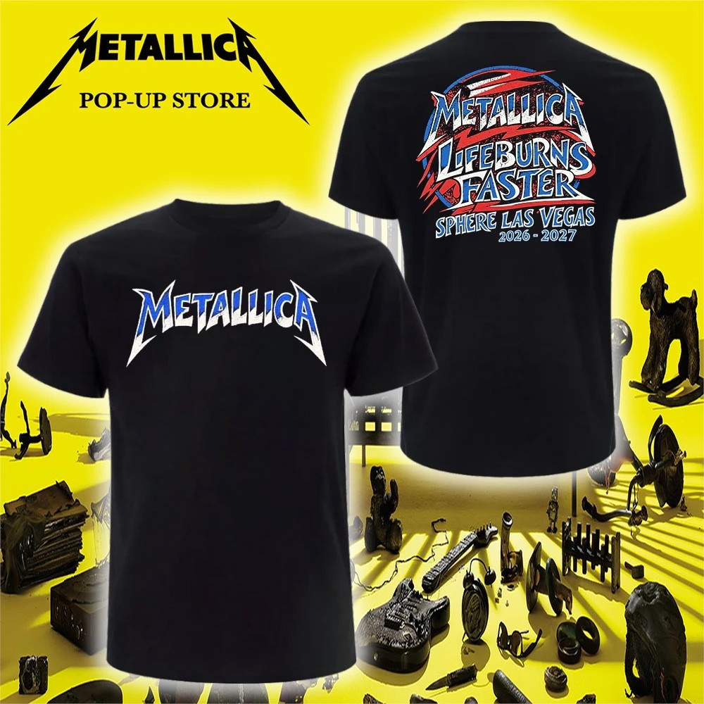 Metallica Sphere Merch 2026 Electric Blue Red T-Shirt Life Burns Faster Tour Merch Concert Gear 1 - Unicasport Metallica Sphere Merch 2026 Electric Blue Red T-Shirt Life Burns Faster Tour Merch Concert Gear