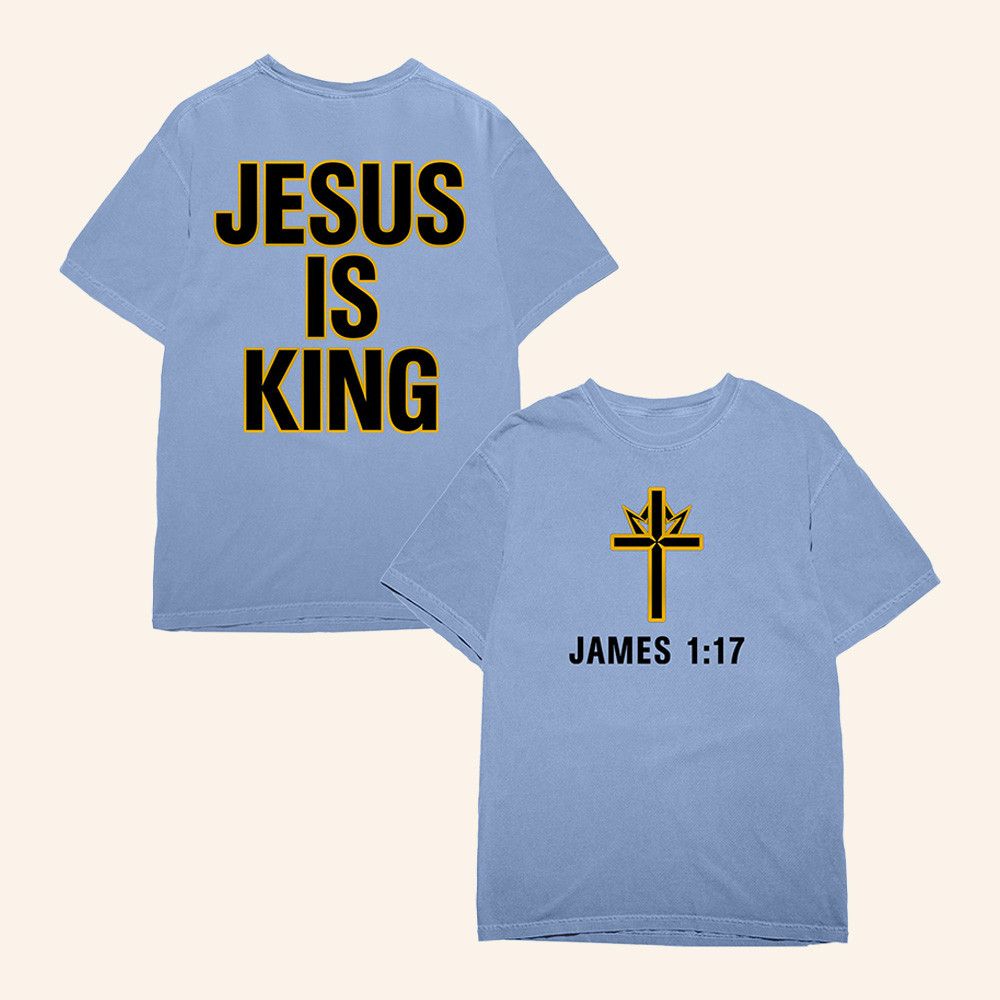 Kid Rock Merch Jesus Is King Shirt Christian Bible Verse Tee Gifts For Kid Rock Fans