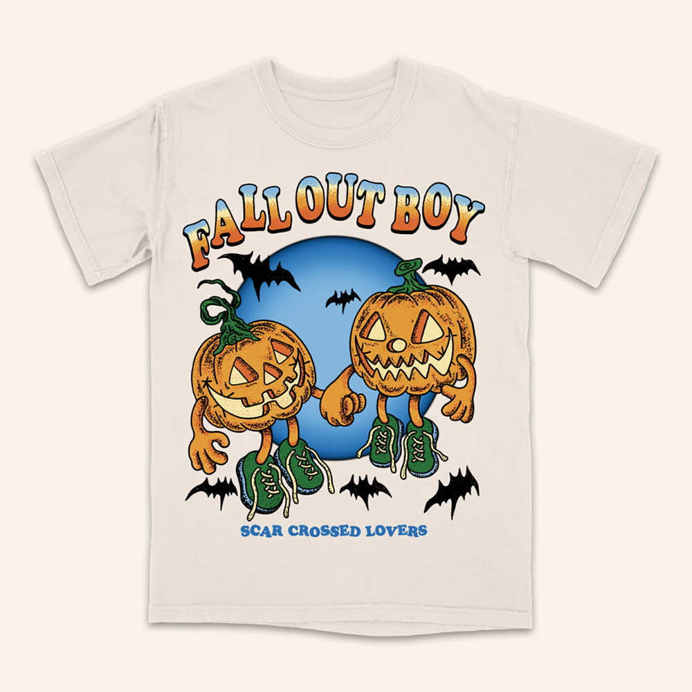 Fall Out Boy Merch Scar Crossed Pumpkins Shirt Halloween Clothes Fall Out Boy Fans Gifts 1 - Unicasport Fall Out Boy Merch Scar Crossed Pumpkins Shirt Halloween Clothes Fall Out Boy Fans Gifts
