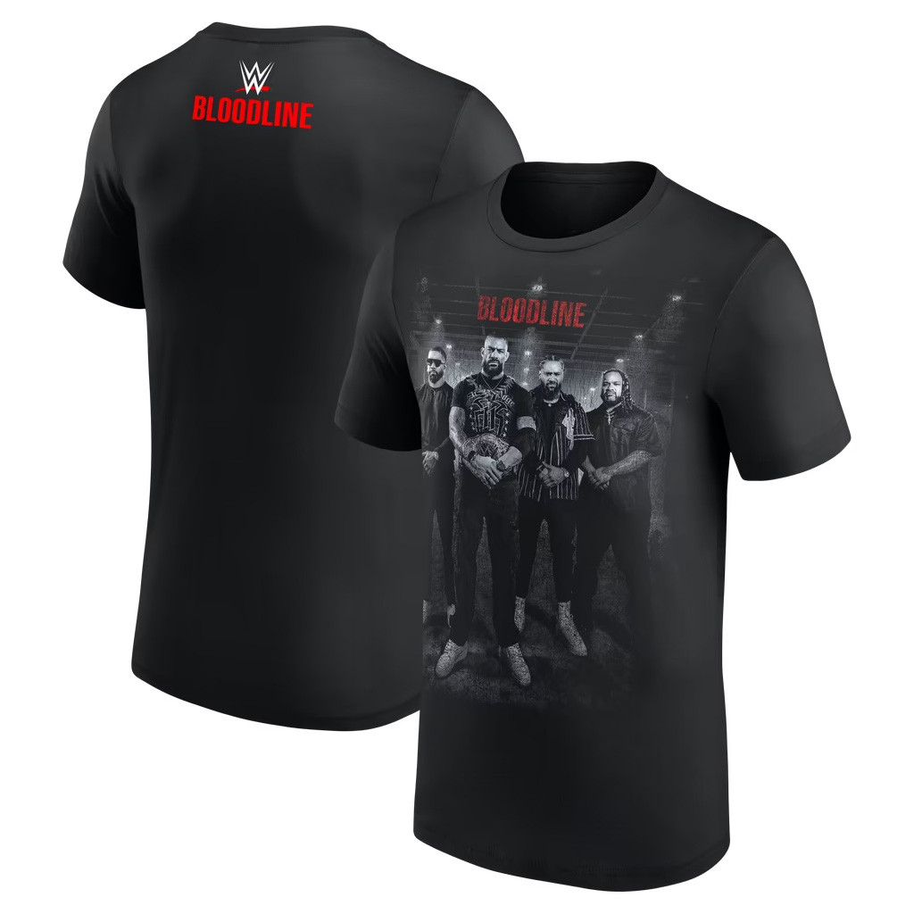 WWE Merch 2026 The Bloodline Photo T-Shirt Black Gifts For WWE Wrestling Fans 1 - Unicasport WWE Merch 2026 The Bloodline Photo T-Shirt Black Gifts For WWE Wrestling Fans