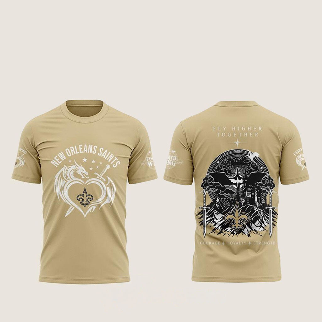 New Orleans Saints Fourth Wing Night 2026 T-Shirt NO Saints Merch Gifts For Husband 1 - Unicasport New Orleans Saints Fourth Wing Night 2026 T-Shirt NO Saints Merch Gifts For Husband