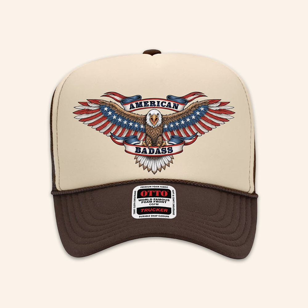 Kid Rock Merch Eagle American Badass Trucker Hat Patriotic Cap Gifts For Kid Rock Fans 1 - Unicasport Kid Rock Merch Eagle American Badass Trucker Hat Patriotic Cap Gifts For Kid Rock Fans