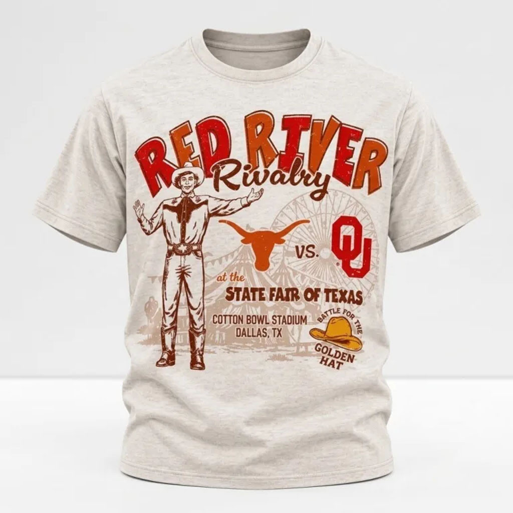 Longhorns Vs Oklahoma Red River Rivalry T-Shirt Best Gift For Football Lovers 1 - Unicasport Longhorns Vs Oklahoma Red River Rivalry T-Shirt Best Gift For Football Lovers