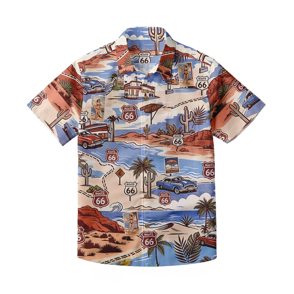 Route 66 Coastal Vacation Hawaiian Shirt Route 66 Merch Best Gift For Car Lovers 1 - Unicasport Route 66 Coastal Vacation Hawaiian Shirt Route 66 Merch Best Gift For Car Lovers