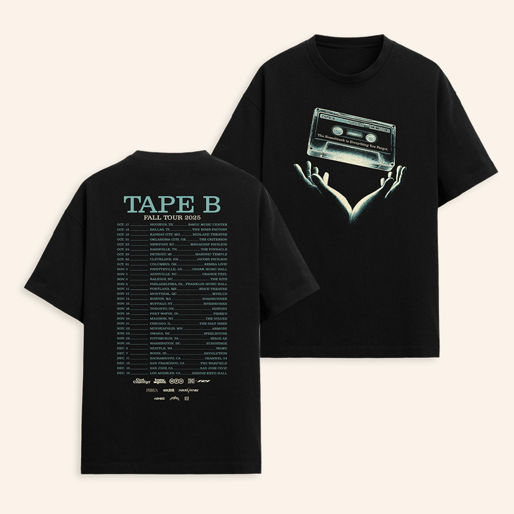 Tape B Merch Soundtrack Tour Shirt Tape B Concert Attire Cool Gifts For EDM Lovers 1 - Unicasport Tape B Merch Soundtrack Tour Shirt Tape B Concert Attire Cool Gifts For EDM Lovers