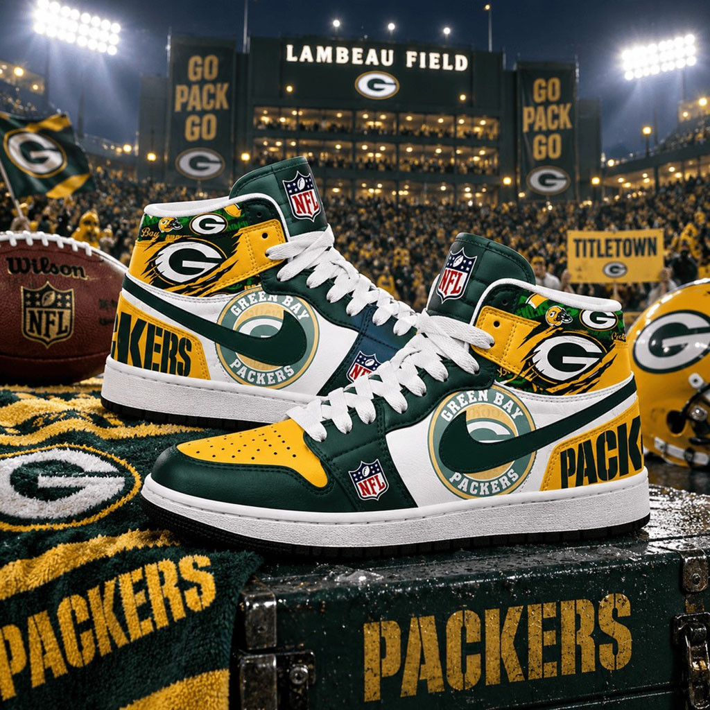 Green Bay Packers Football Pride High Top Sneakers Packers Merch Presents For Football Fans 1 - Unicasport Green Bay Packers Football Pride High Top Sneakers Packers Merch Presents For Football Fans