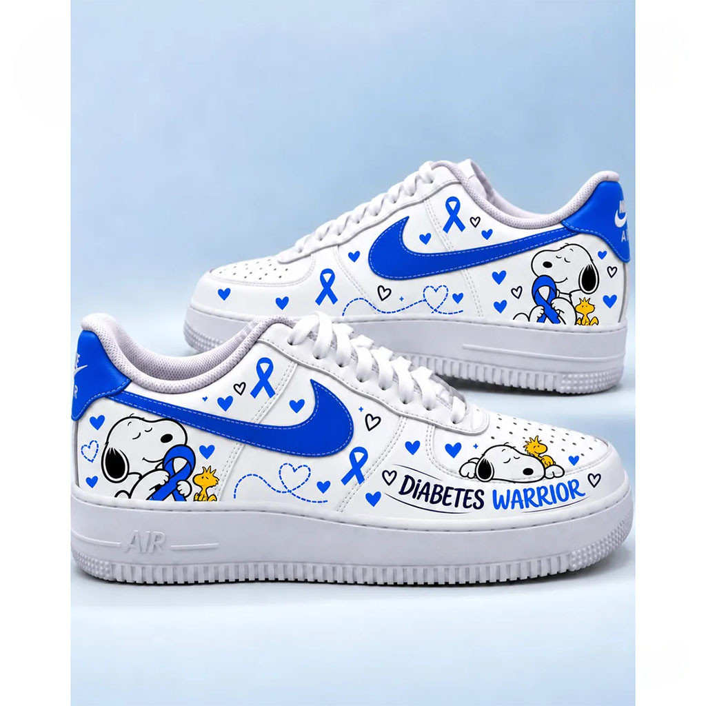 Peanuts Snoopy Diabetes Warrior Sneakers Snoopy Merch Best Gift For Diabetic 1 - Unicasport Peanuts Snoopy Diabetes Warrior Sneakers Snoopy Merch Best Gift For Diabetic