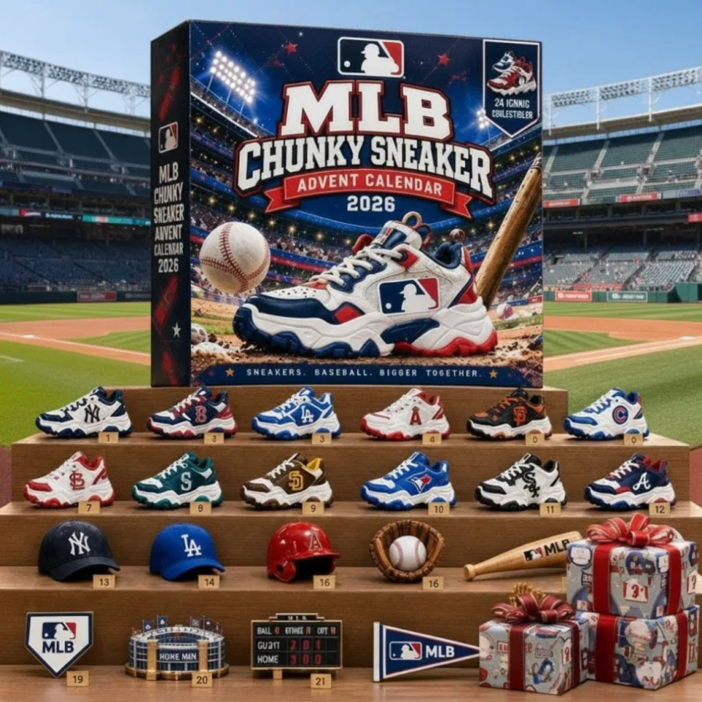 Chunky Sneaker Advent Calendar 2026 24 Days Baseball Collectibles Box Christmas Tree Ornament 1 - Unicasport Chunky Sneaker Advent Calendar 2026 24 Days Baseball Collectibles Box Christmas Tree Ornament