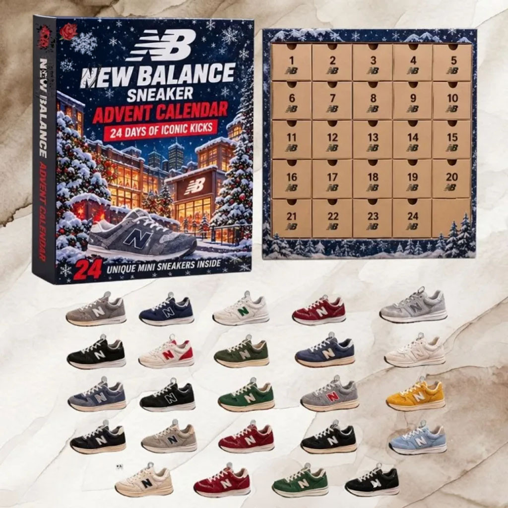 NB Sneaker Advent Calendar 24 Days Of Christmas Ornament Iconic Kicks Countdown Box Xmas Gifts
