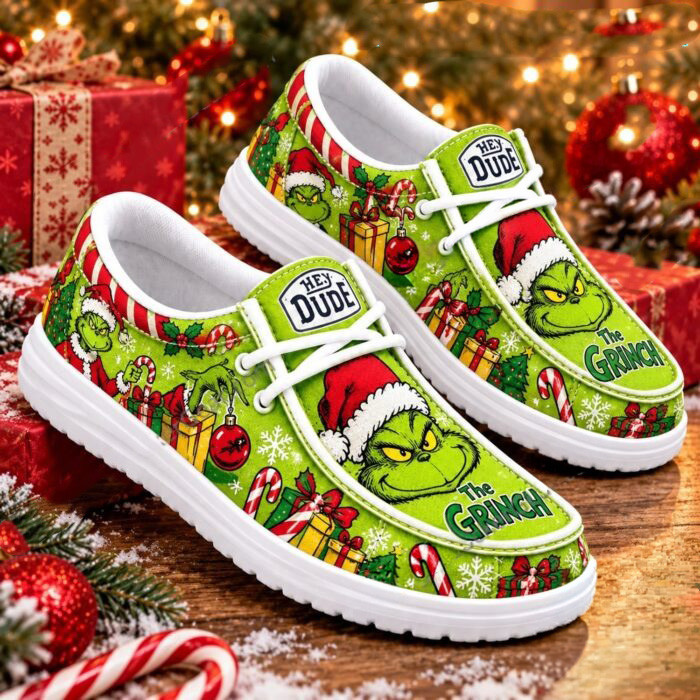 The Grinch Merch Christmas Mischief Loafer Sneakers Gift For Best Friends 1 - Unicasport The Grinch Merch Christmas Mischief Loafer Sneakers Gift For Best Friends