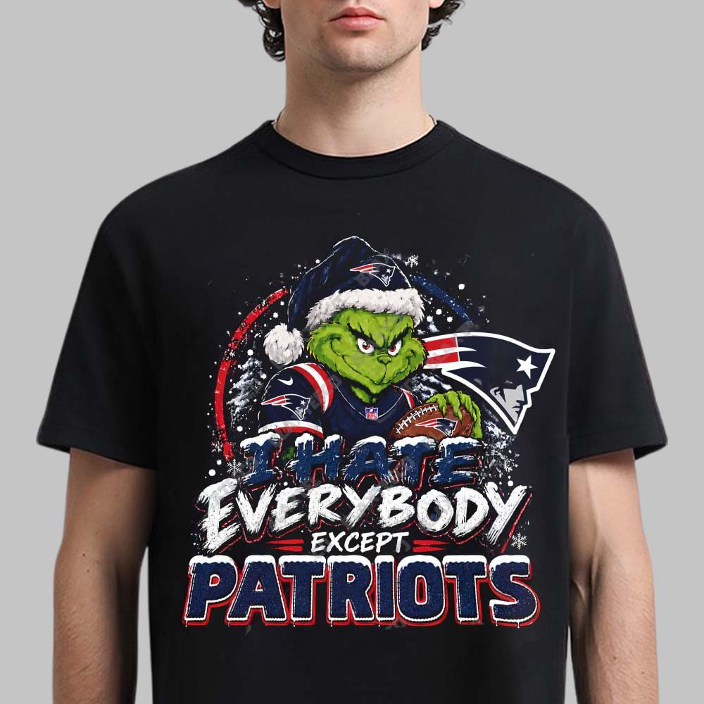 New England Patriots Merch Grinch Except Patriots Christmas Holiday T-Shirt Gift For Fans 1 - Unicasport New England Patriots Merch Grinch Except Patriots Christmas Holiday T-Shirt Gift For Fans