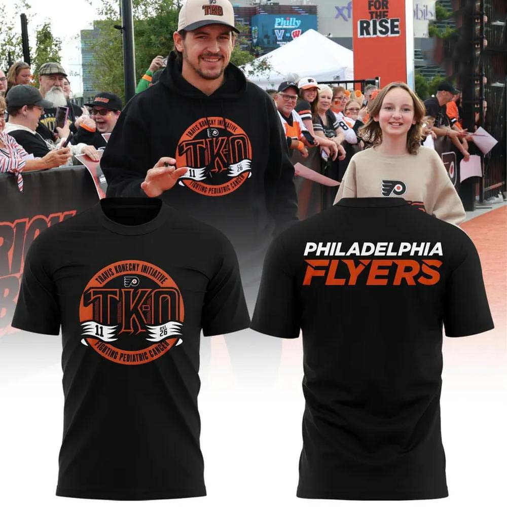 Philadelphia Flyers Merch TK-O Cancer Awareness T-Shirt Gift For Flyers Fans 1 - Unicasport Philadelphia Flyers Merch TK-O Cancer Awareness T-Shirt Gift For Flyers Fans