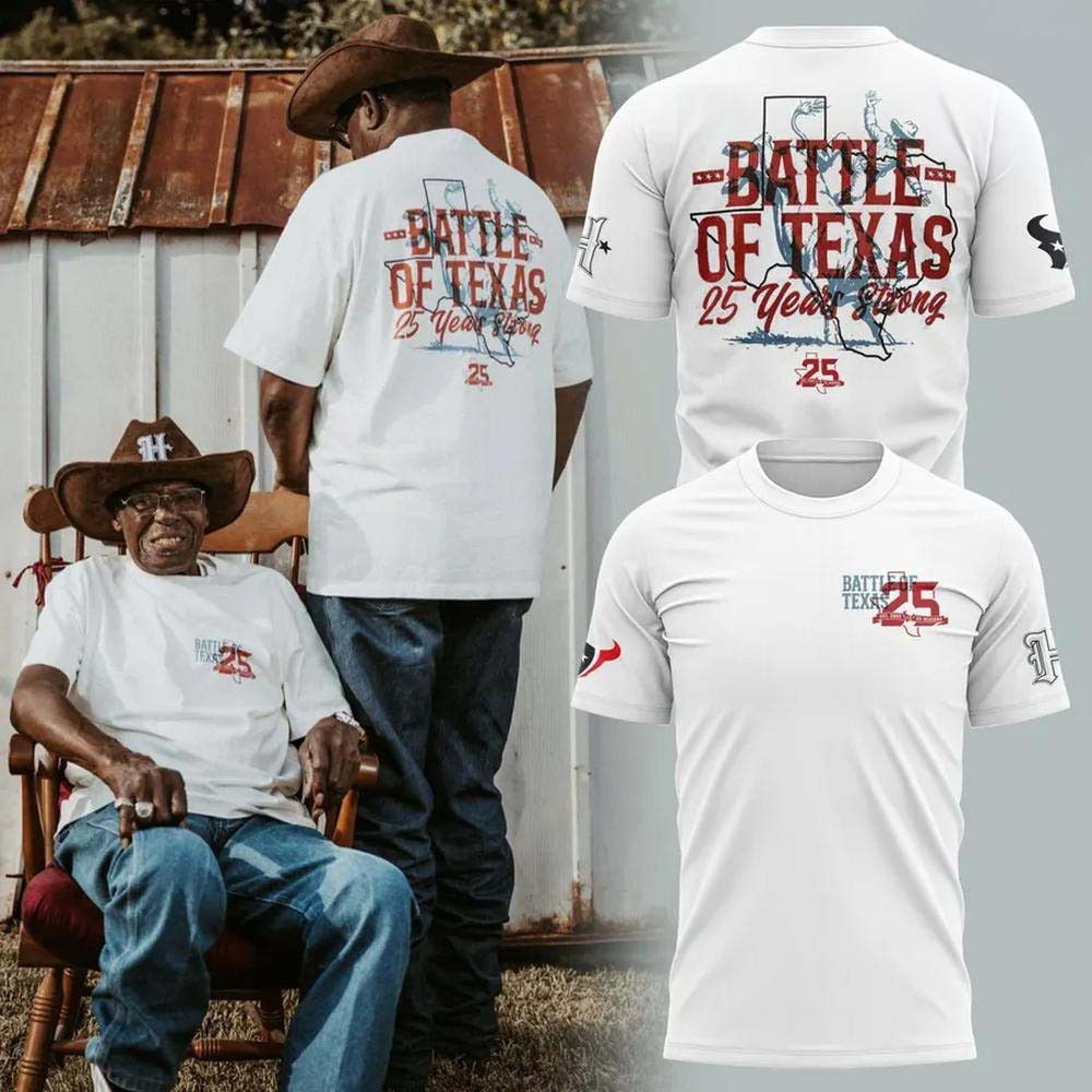 Dallas Cowboys X Houston Texans Merch Battle Of Texas 25 Years T-Shirt Gift For Fans 1 - Unicasport Dallas Cowboys X Houston Texans Merch Battle Of Texas 25 Years T-Shirt Gift For Fans