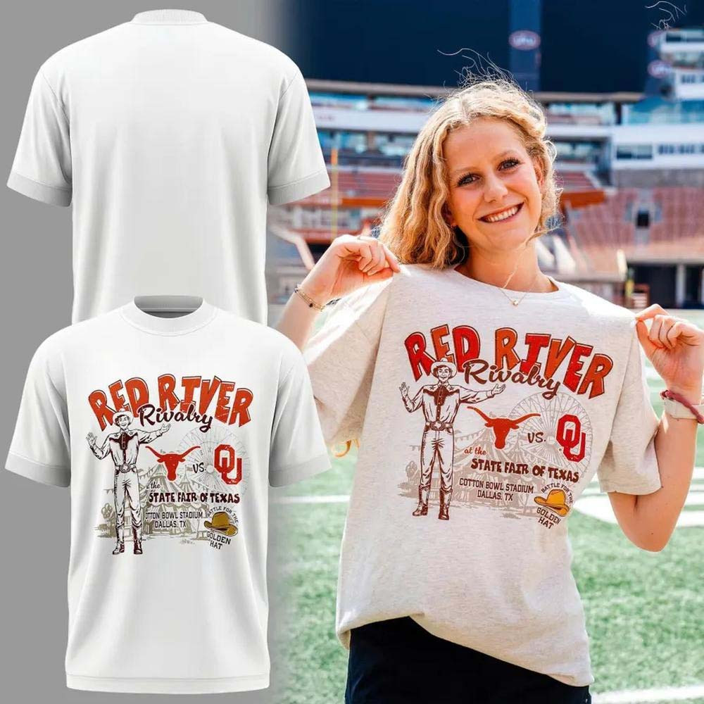 Texas Longhorns Merch Red River Rivalry State Fair Vintage T-Shirt Gift For Fans 1 - Unicasport Texas Longhorns Merch Red River Rivalry State Fair Vintage T-Shirt Gift For Fans